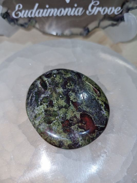 Dragon's Blood Jasper Flat Palmstone #5