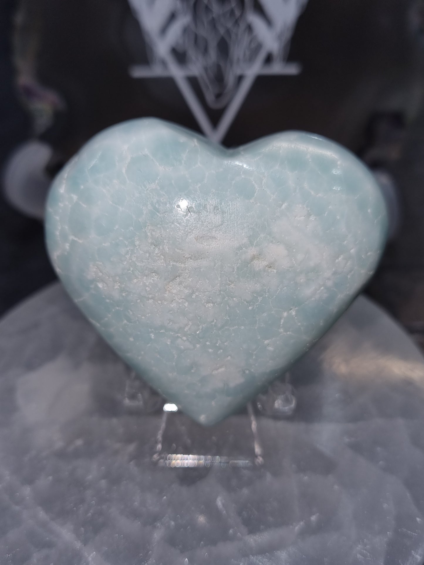 Caribbean Calcite Heart