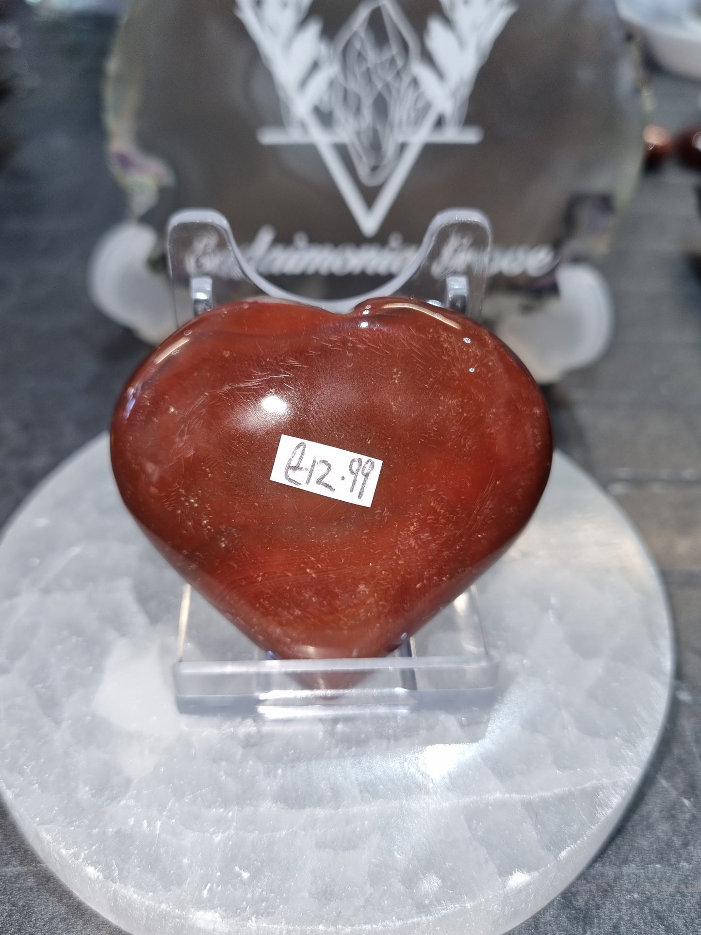 Carnelian Heart #1 (stand not included)