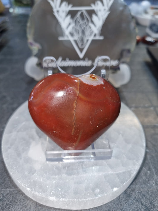 Carnelian Heart #1 (stand not included)