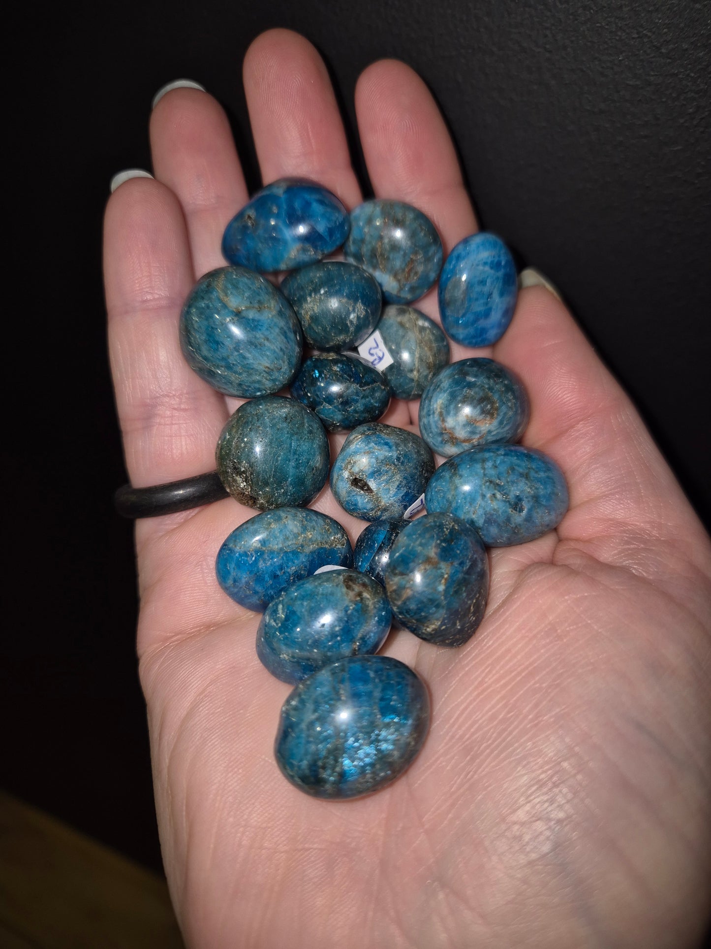 Blue Apatite Smaller Tumble Stones