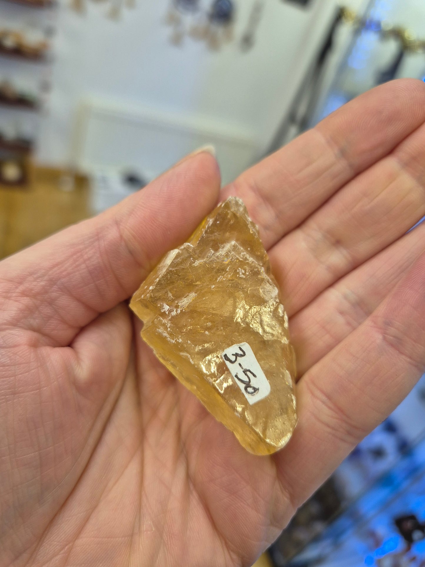 Honey Calcite Raw Chunk