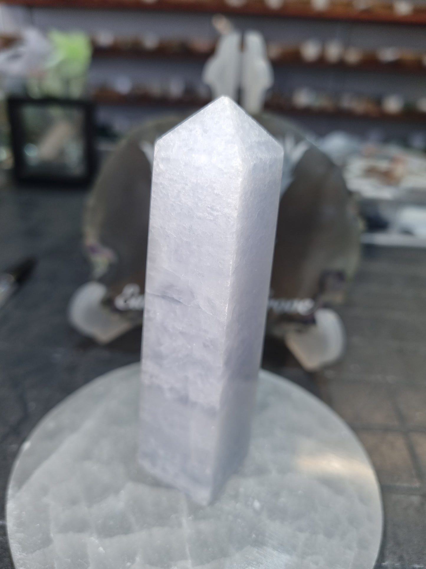 Blue Calcite Obelisk #2