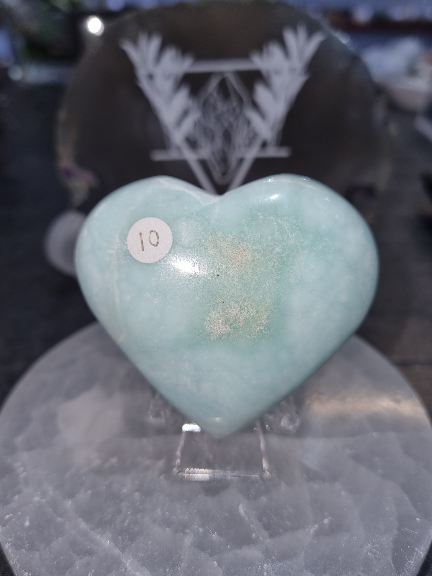 Caribbean Calcite Heart