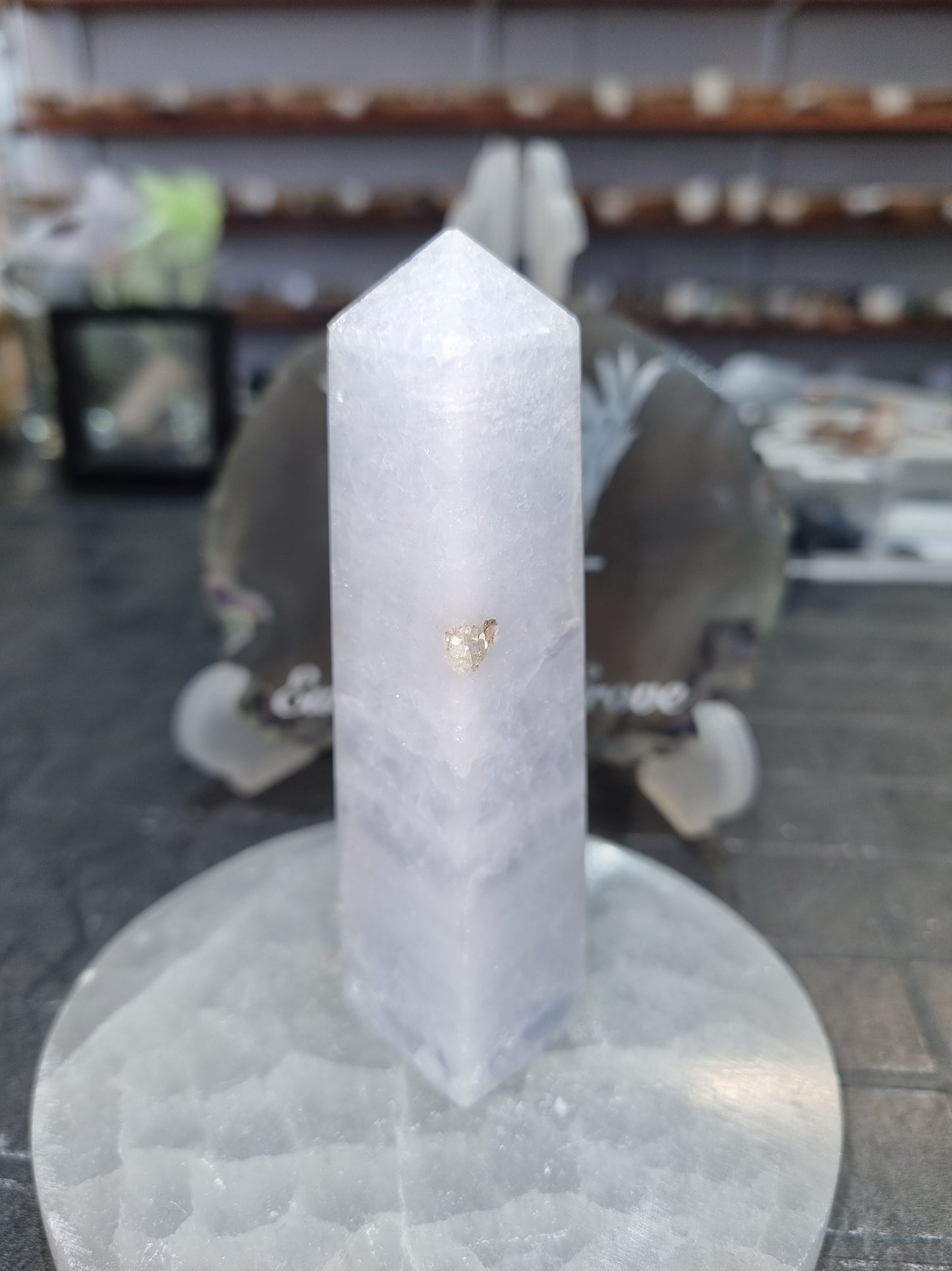 Blue Calcite Obelisk #2