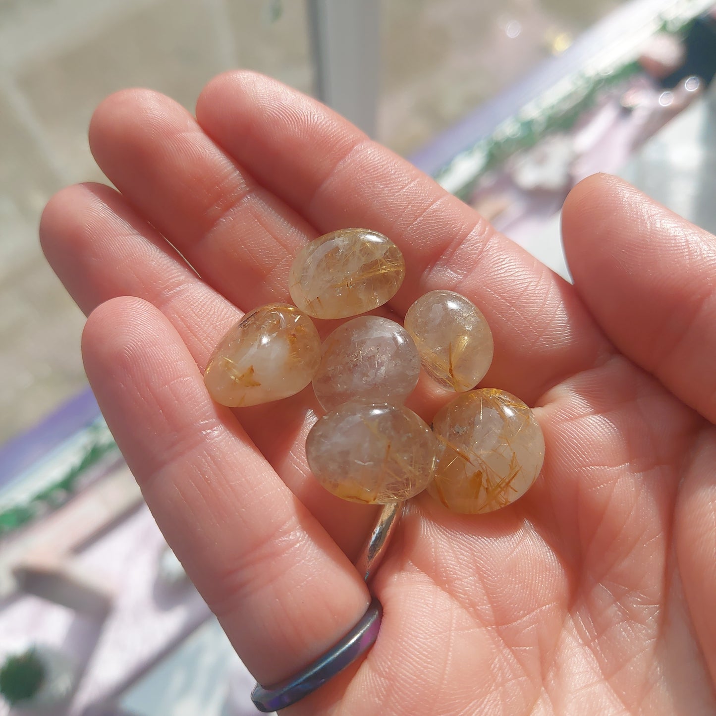 Golden Rutilated Quartz Tumble