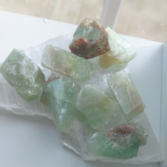 Green Calcite Raw