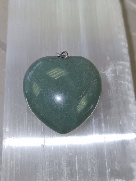 Green Aventurine Heart Pendant