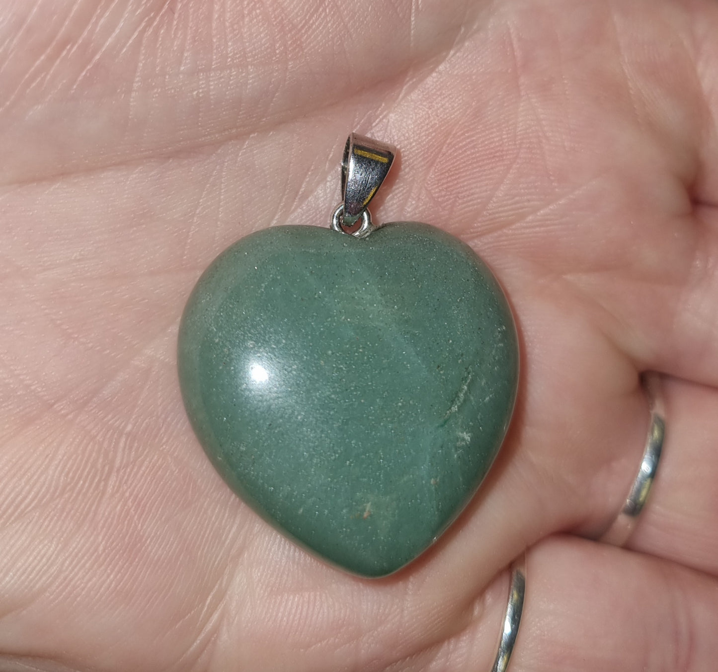 Green Aventurine Heart Pendant