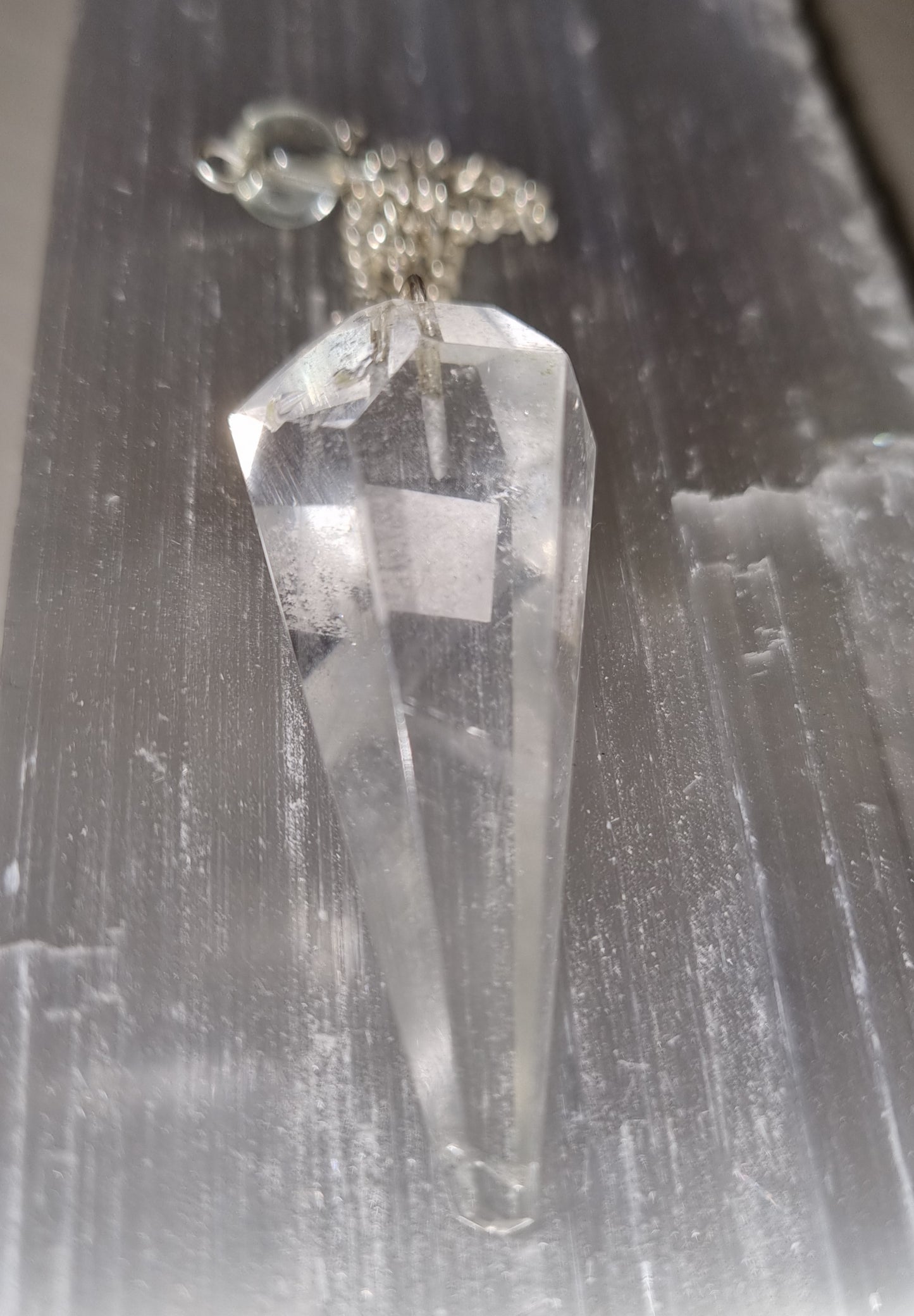 Clear Quartz Pendulum