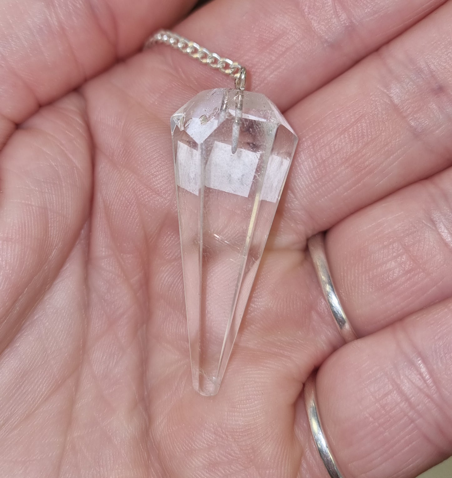 Clear Quartz Pendulum