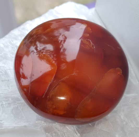 Carnelian Palm Stone