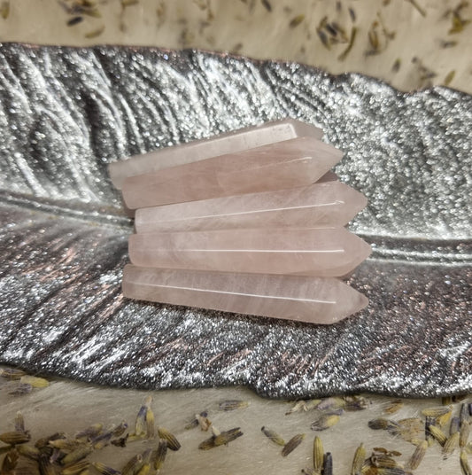 Rose Quartz Mini Points (Fluted)