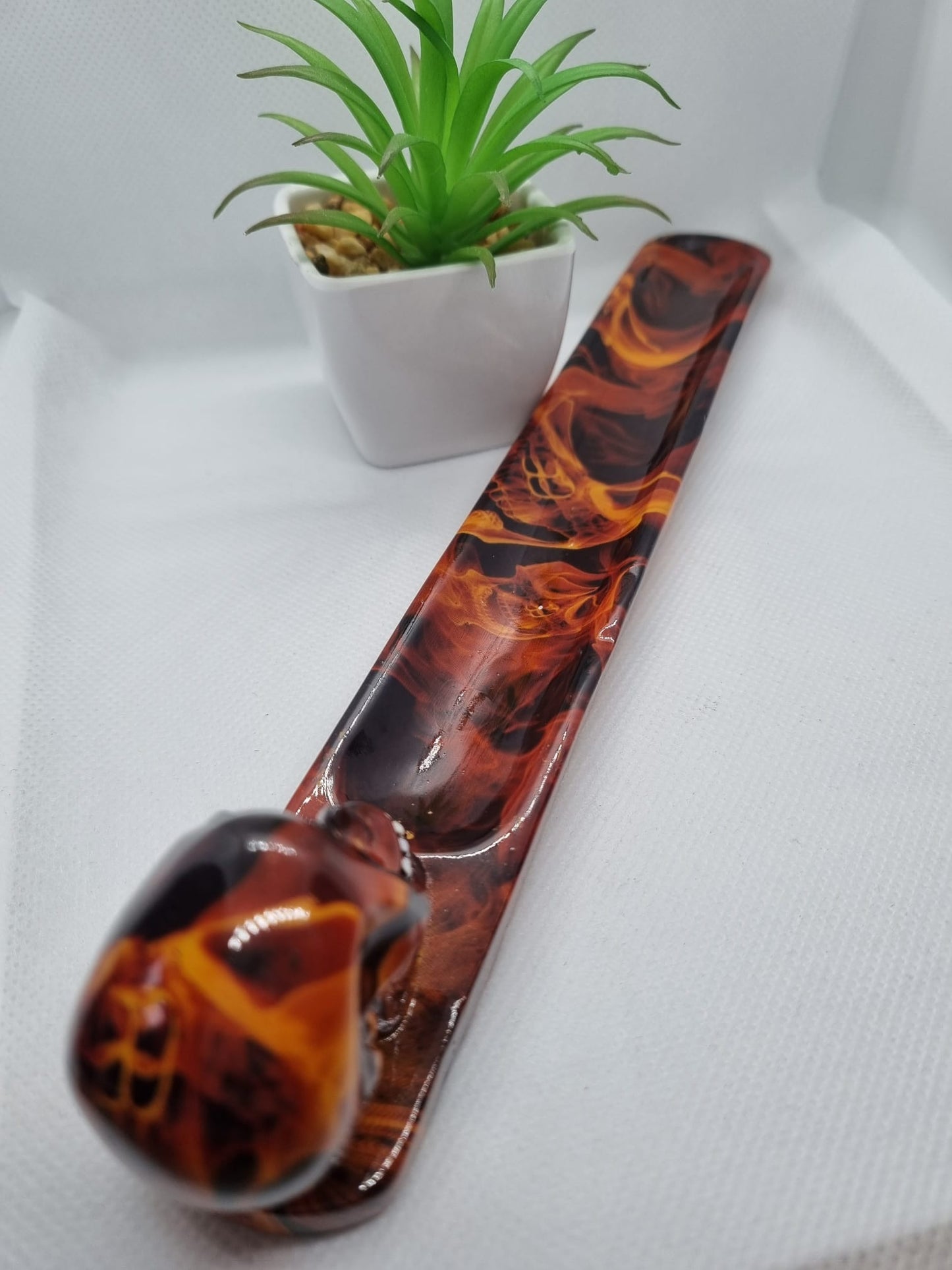 Skull & Flame Incense Stick Holder