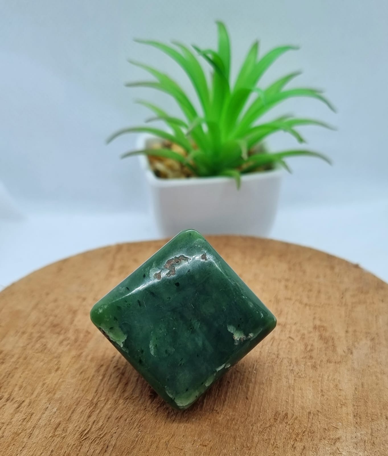 Nephrite Jade Cube Carving