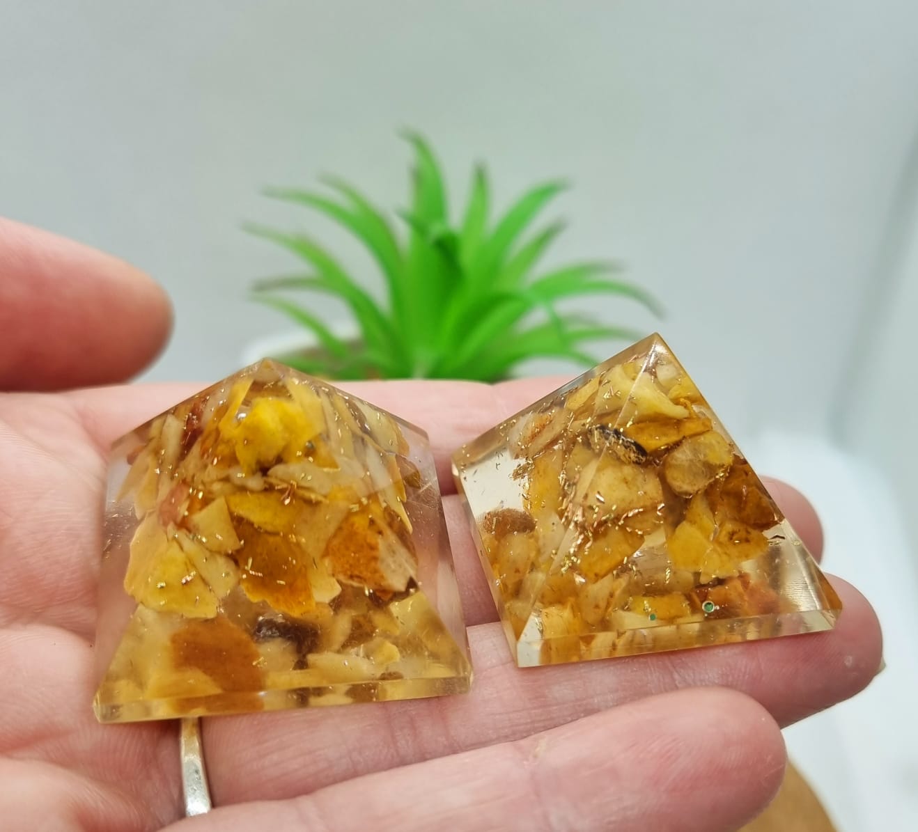 Yellow Aventurine Orgonite Pyramid