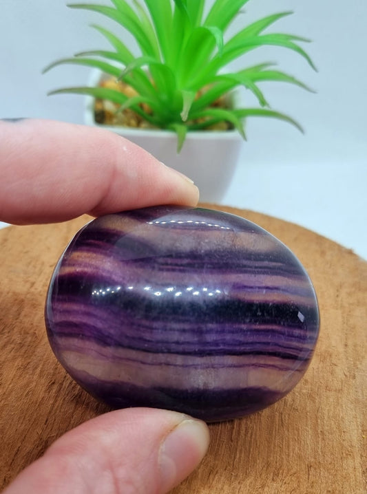 Purple Fluorite Palmstone