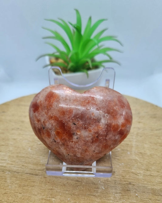 Sunstone Heart Carving