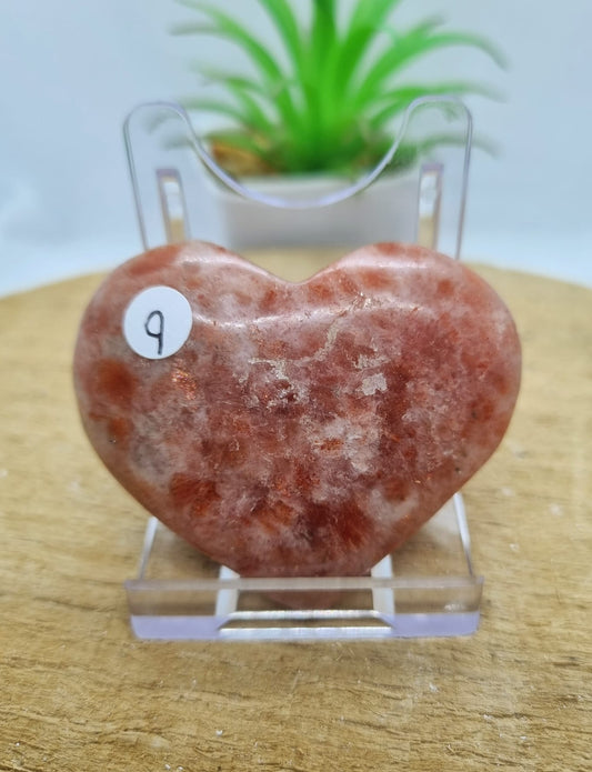 Sunstone Heart Carving