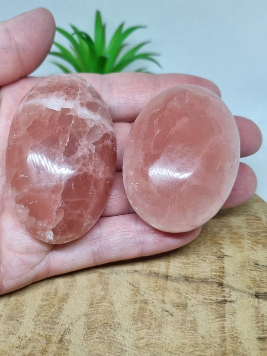 Rose Calcite Palmstone