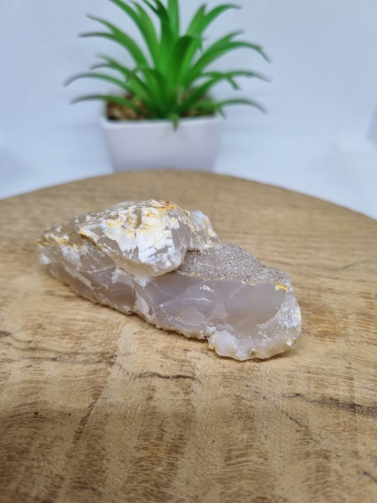 Agate Raw with Druzy