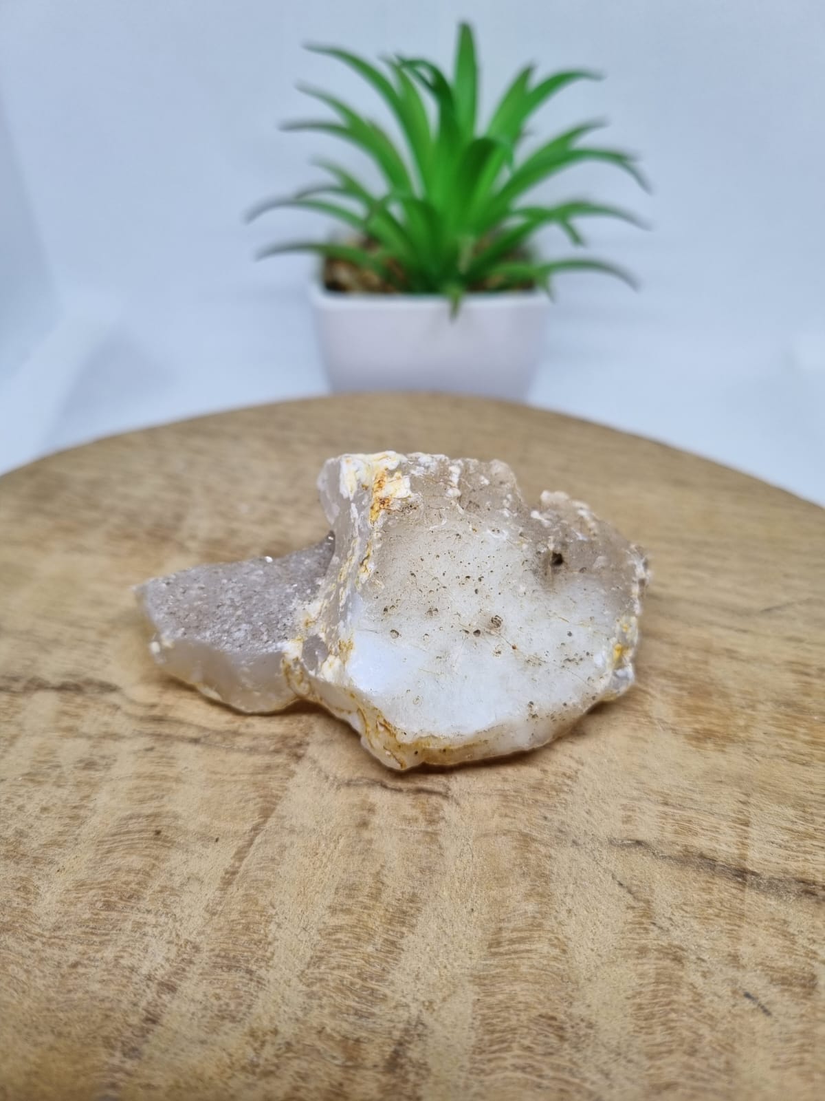 Agate Raw with Druzy