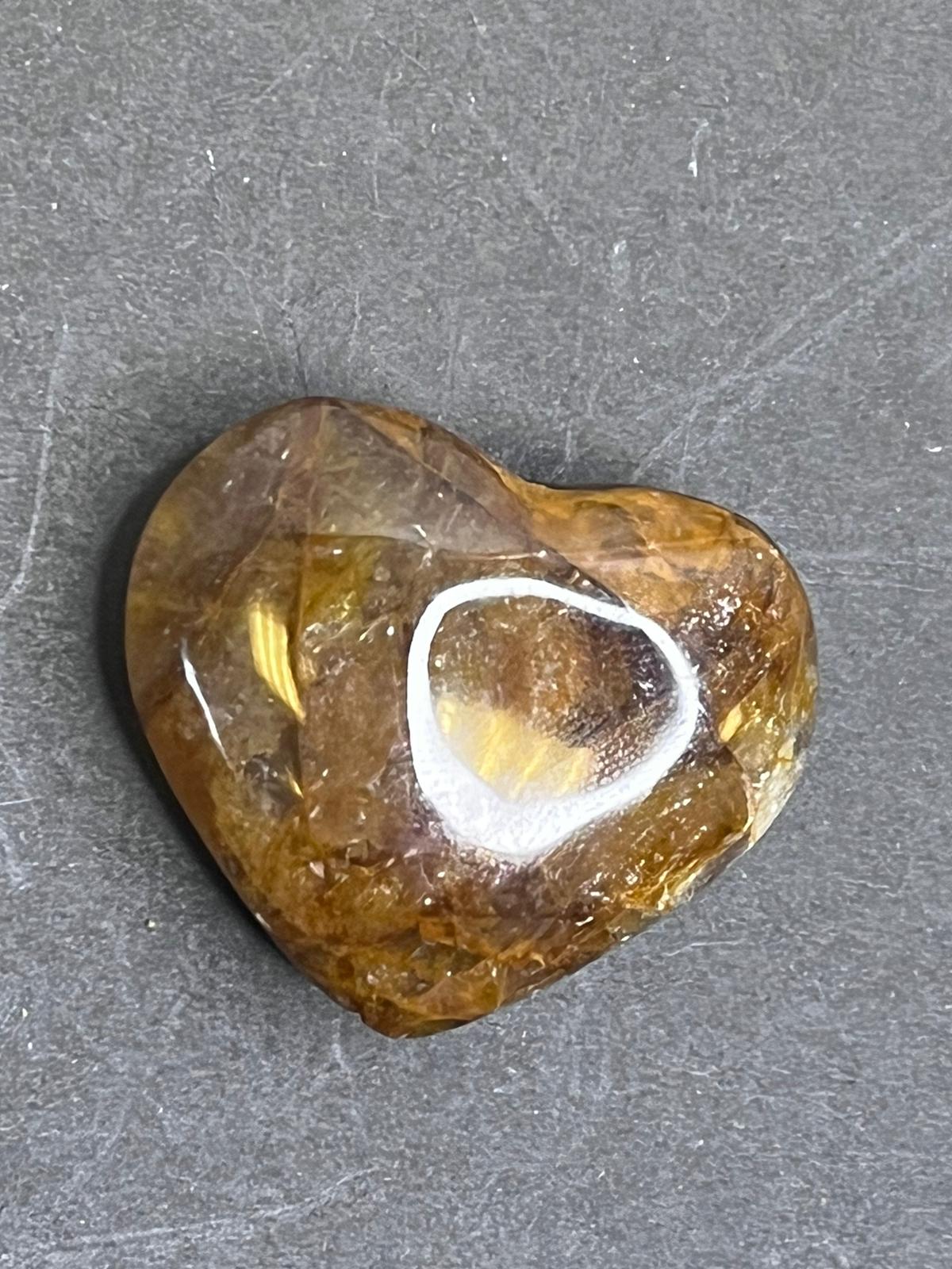 Golden Healer Heart Carving