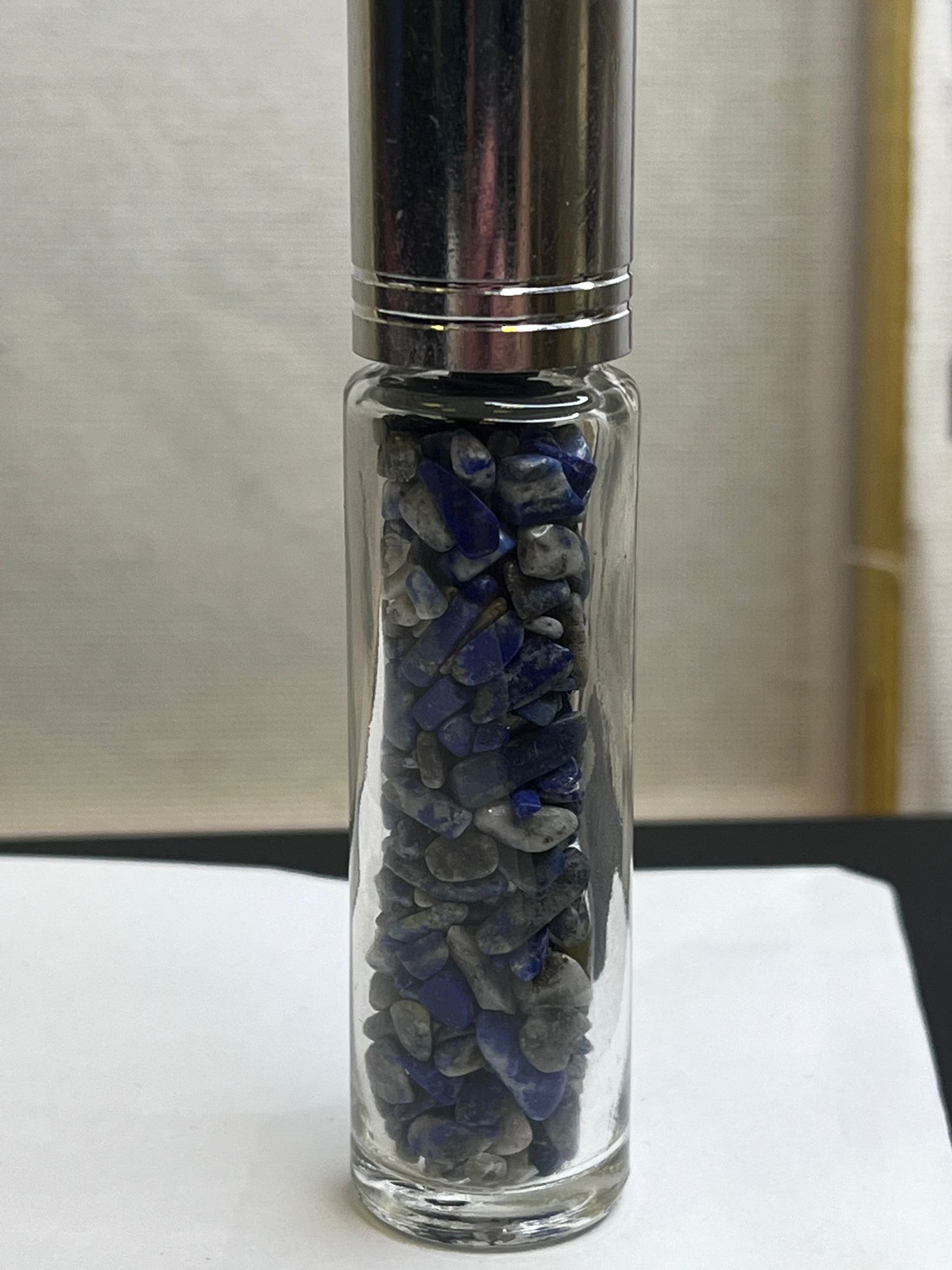Lapis Lazuli Roller Bottle With Lapis Lazuli Chips