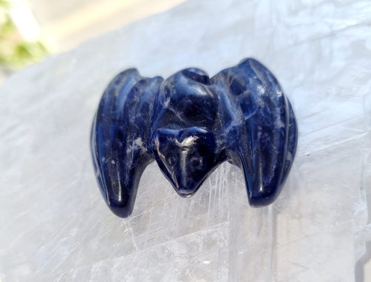 Sodalite Bat Carving