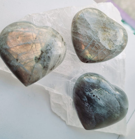 Labradorite Heart
