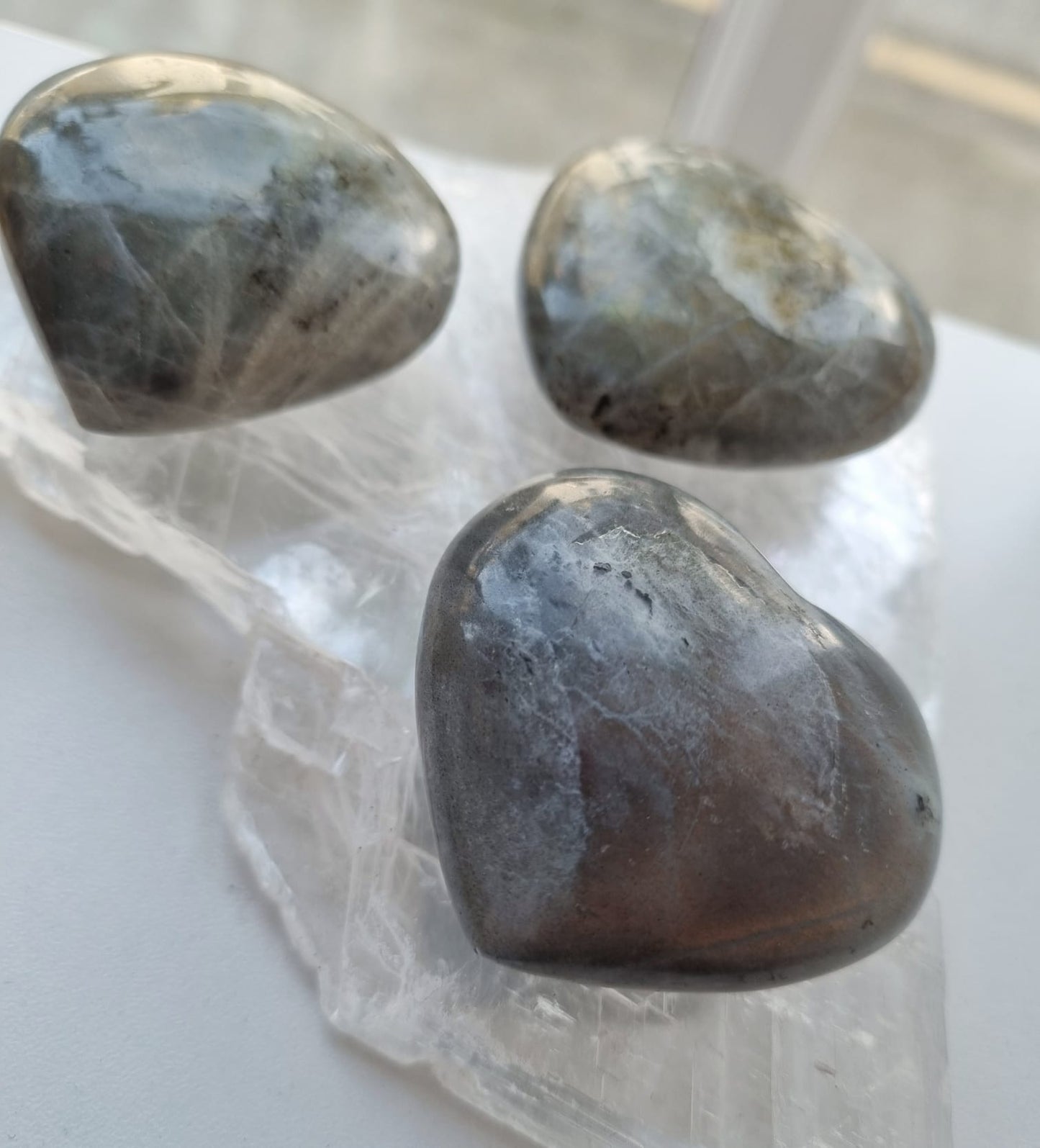 Labradorite Heart