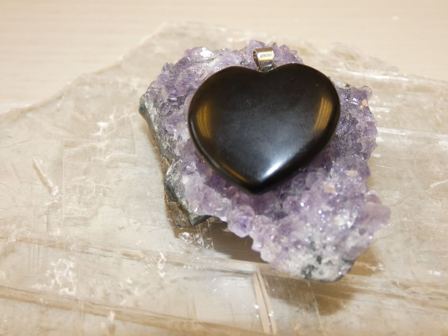 Black Obsidian Heart Pendant