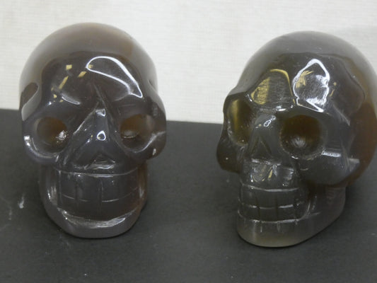 Agate Skull Carving